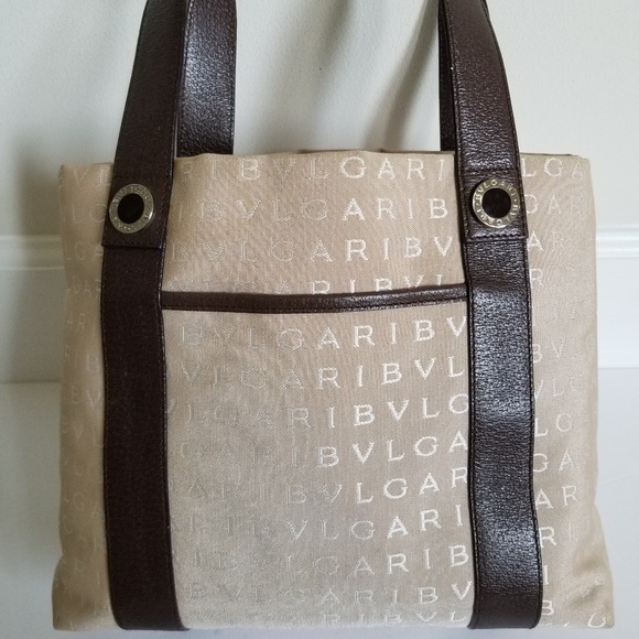 bvlgari canvas bag